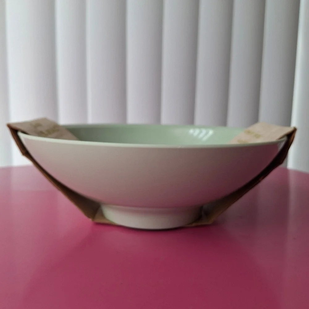 Boonton Melmac Large Vegetable Serving Bowl Seafoam Green Vintage Set of 3 MCM